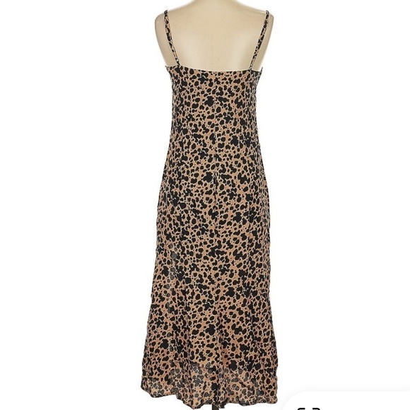 Reformation Crimini Blitz Leopard Tank Slip Dress Midi Size 2 - Picture 3 of 5